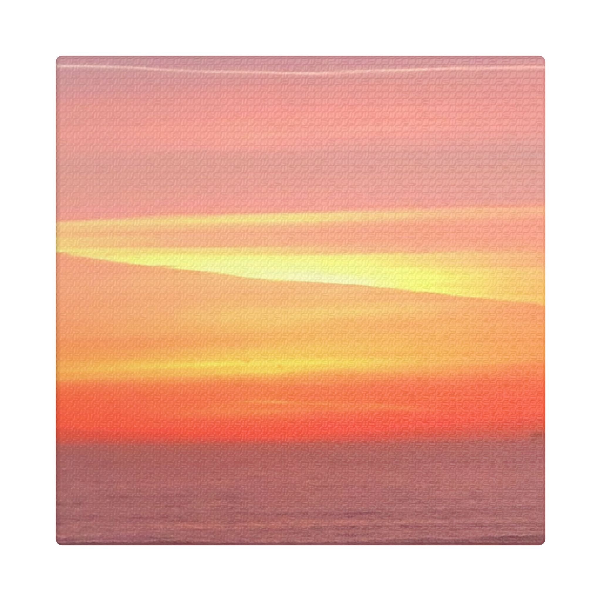 Ventura Sunset Satin Canvas — Stretched Beach Wall Art