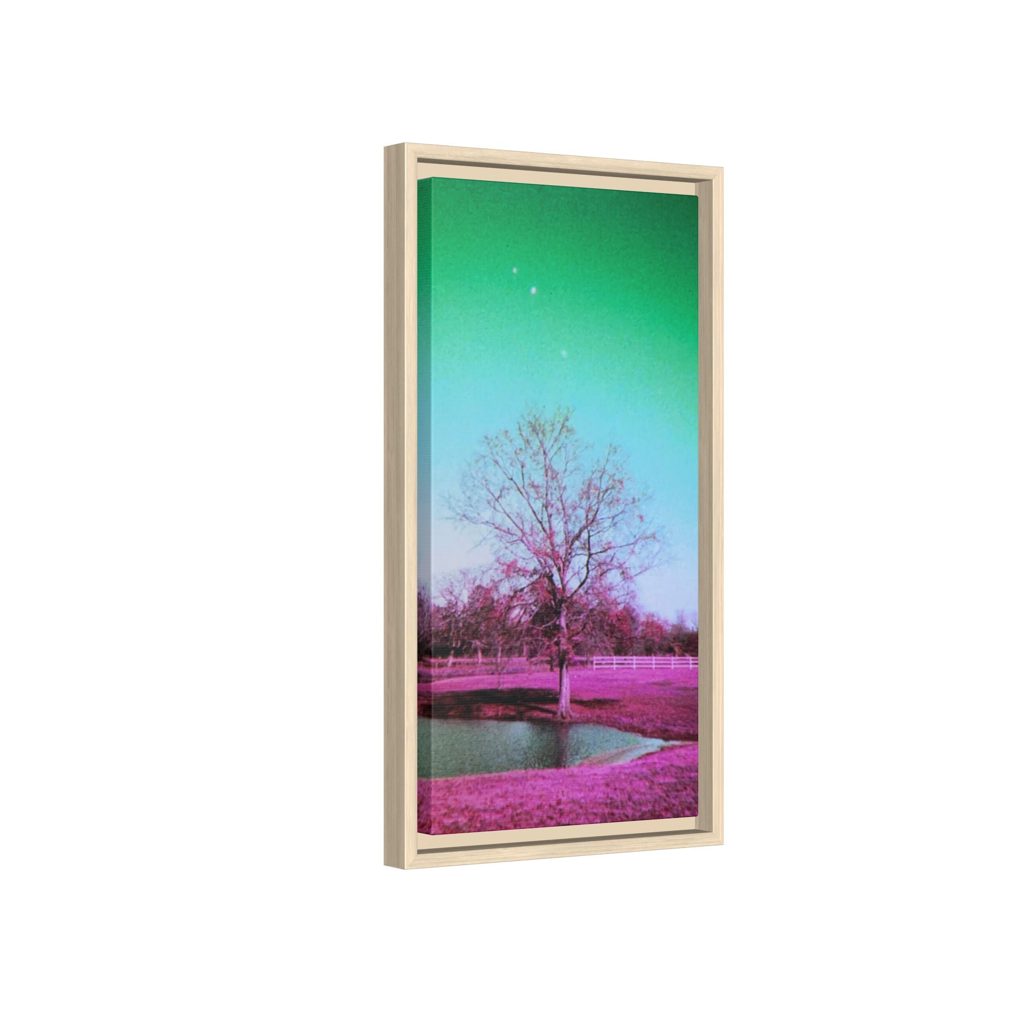 Pastel Paris, Tx Landscape Matte Canvas (Framed)