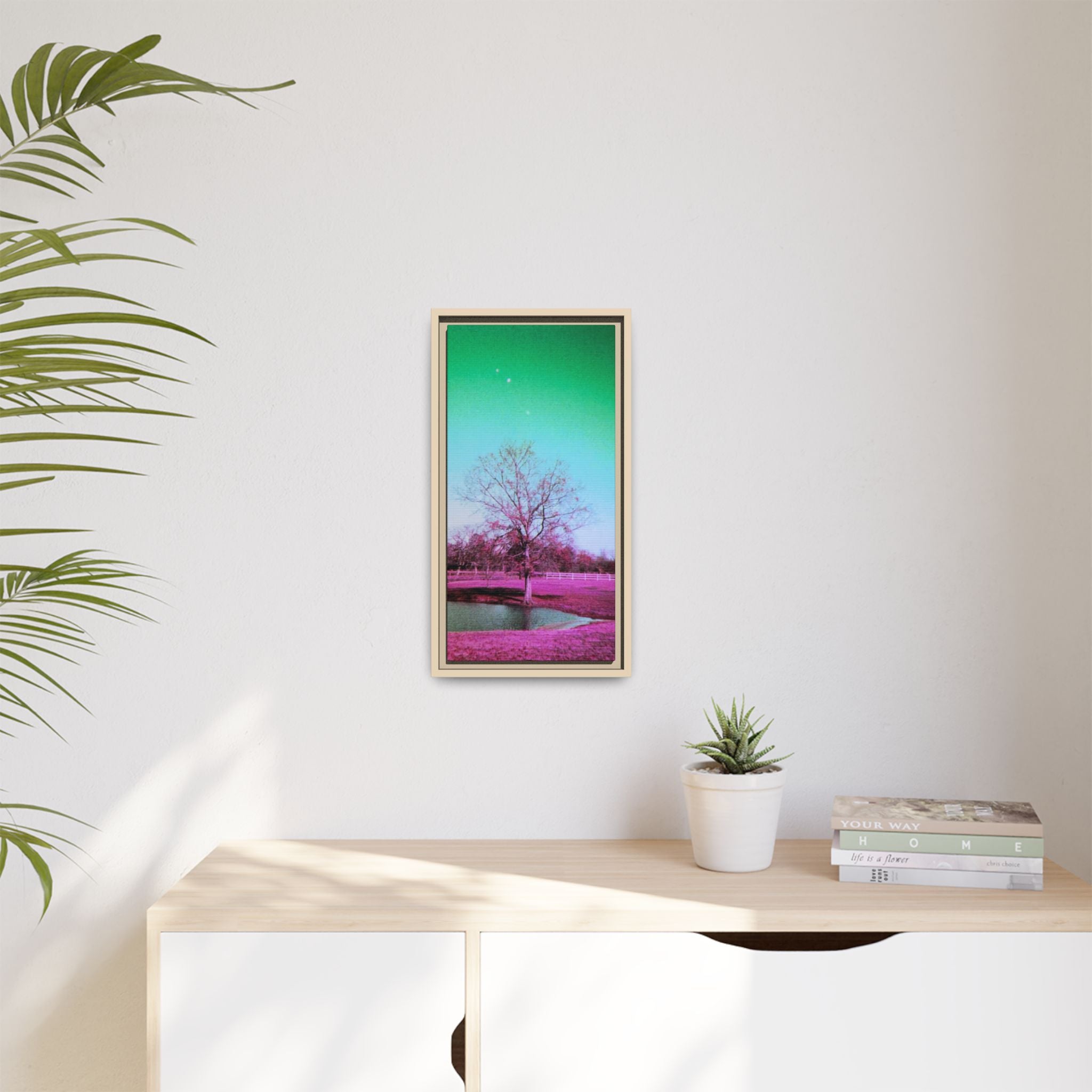 Pastel Paris, Tx Landscape Matte Canvas (Framed)