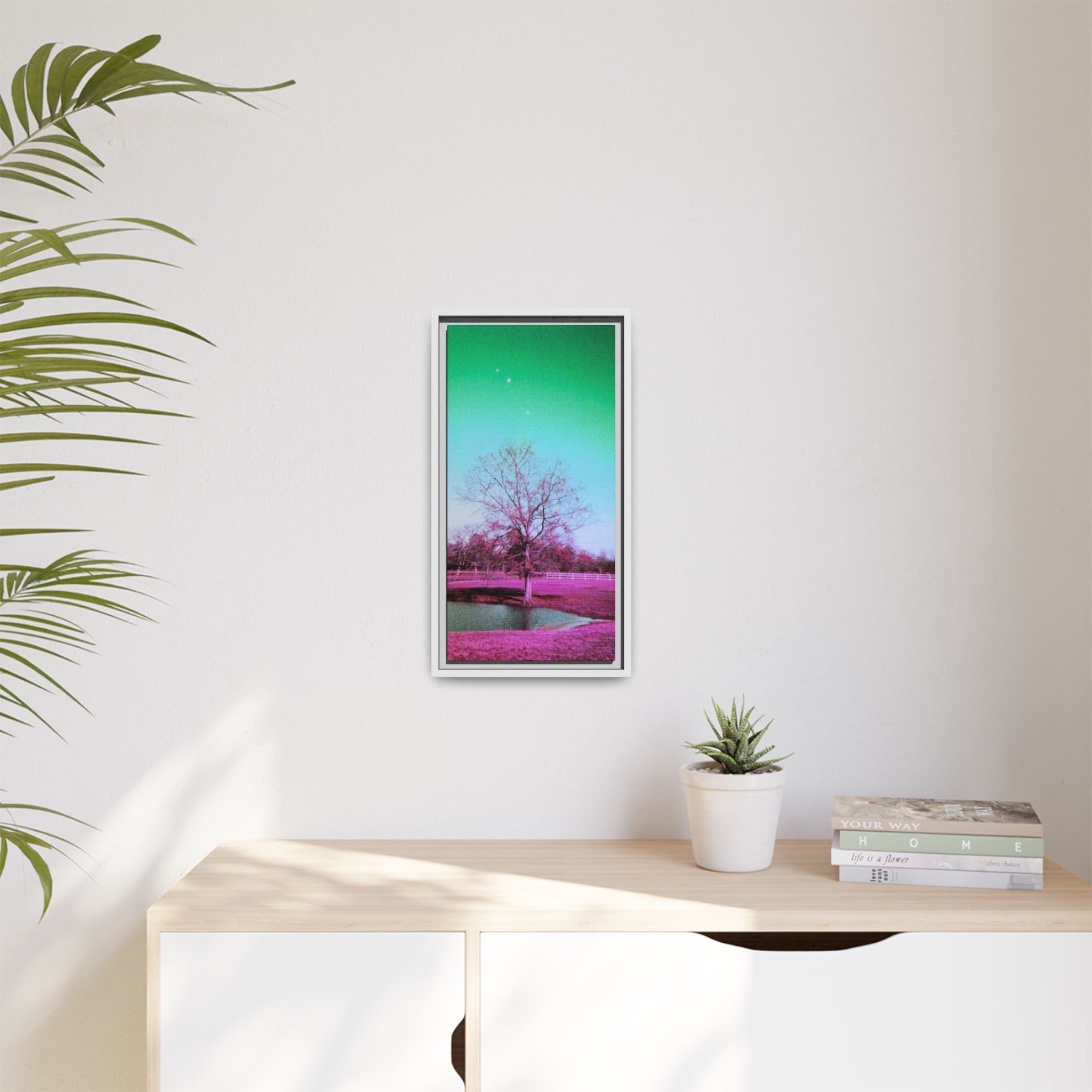 Pastel Paris, Tx Landscape Matte Canvas (Framed)