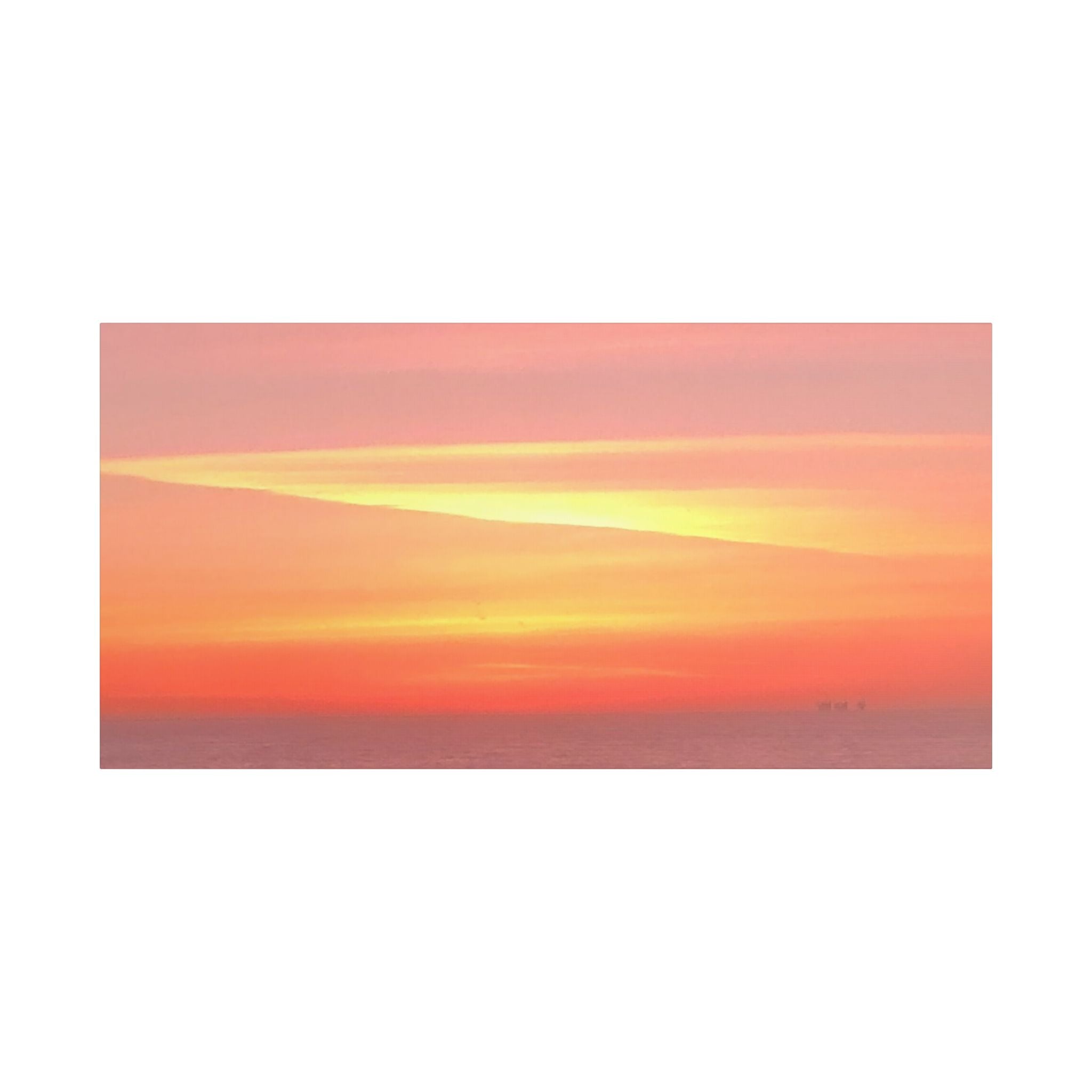 Ventura Sunset Satin Canvas — Stretched Beach Wall Art