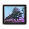 Framed Matte Canvas Print — Lomochrome Purple Tree Landscape