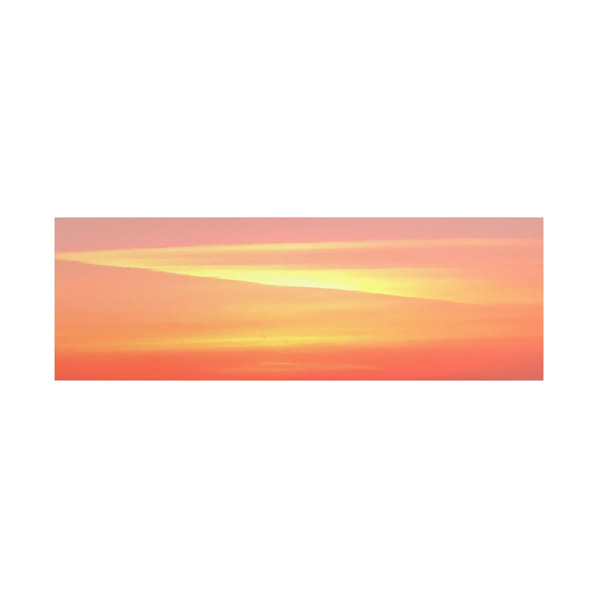 Ventura Sunset Satin Canvas — Stretched Beach Wall Art