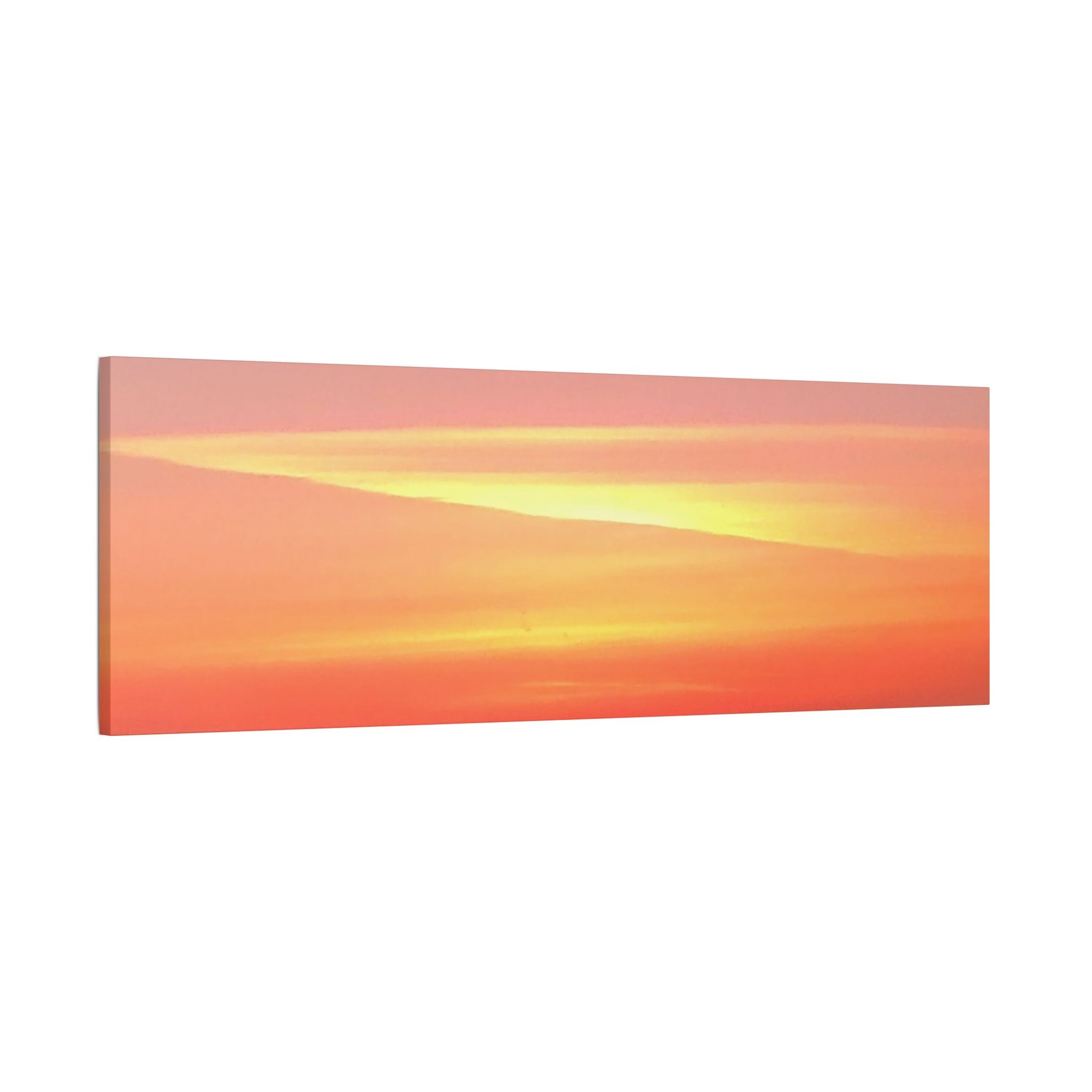 Ventura Sunset Satin Canvas — Stretched Beach Wall Art
