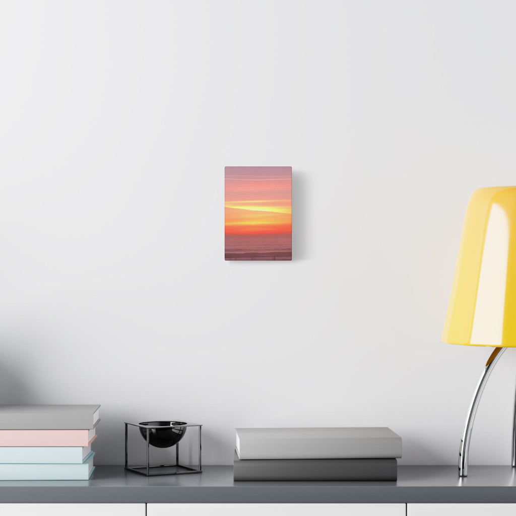 Ventura Sunset Satin Canvas — Stretched Beach Wall Art