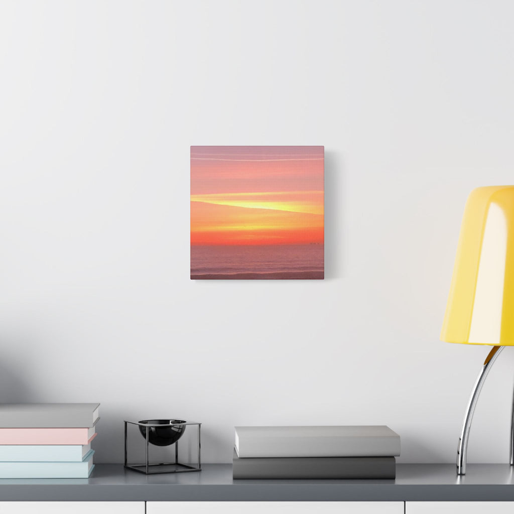 Ventura Sunset Satin Canvas — Stretched Beach Wall Art