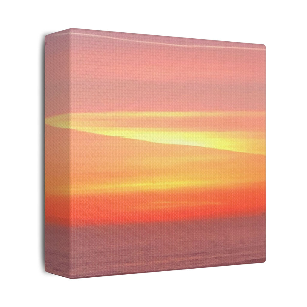 Ventura Sunset Satin Canvas — Stretched Beach Wall Art
