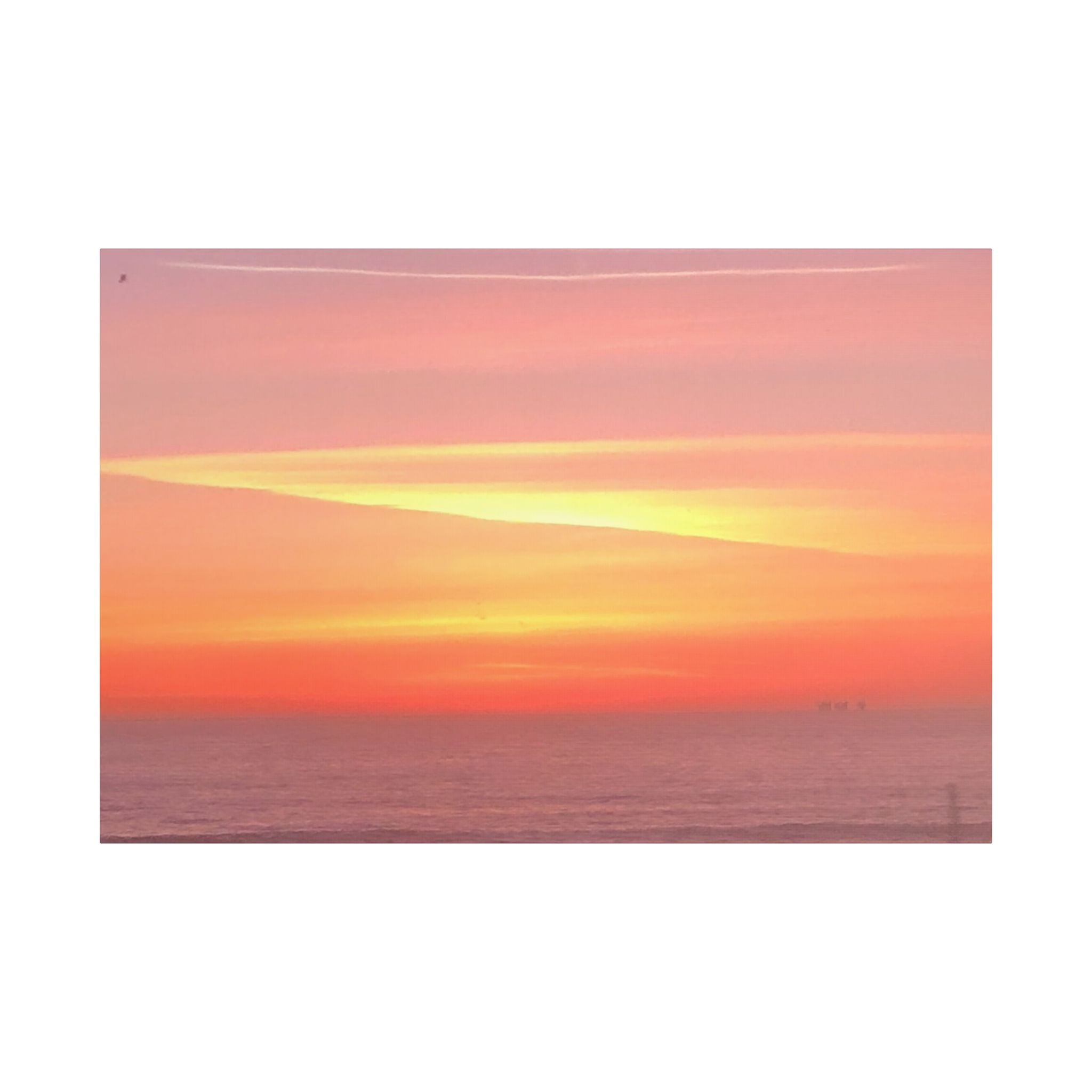 Ventura Sunset Satin Canvas — Stretched Beach Wall Art