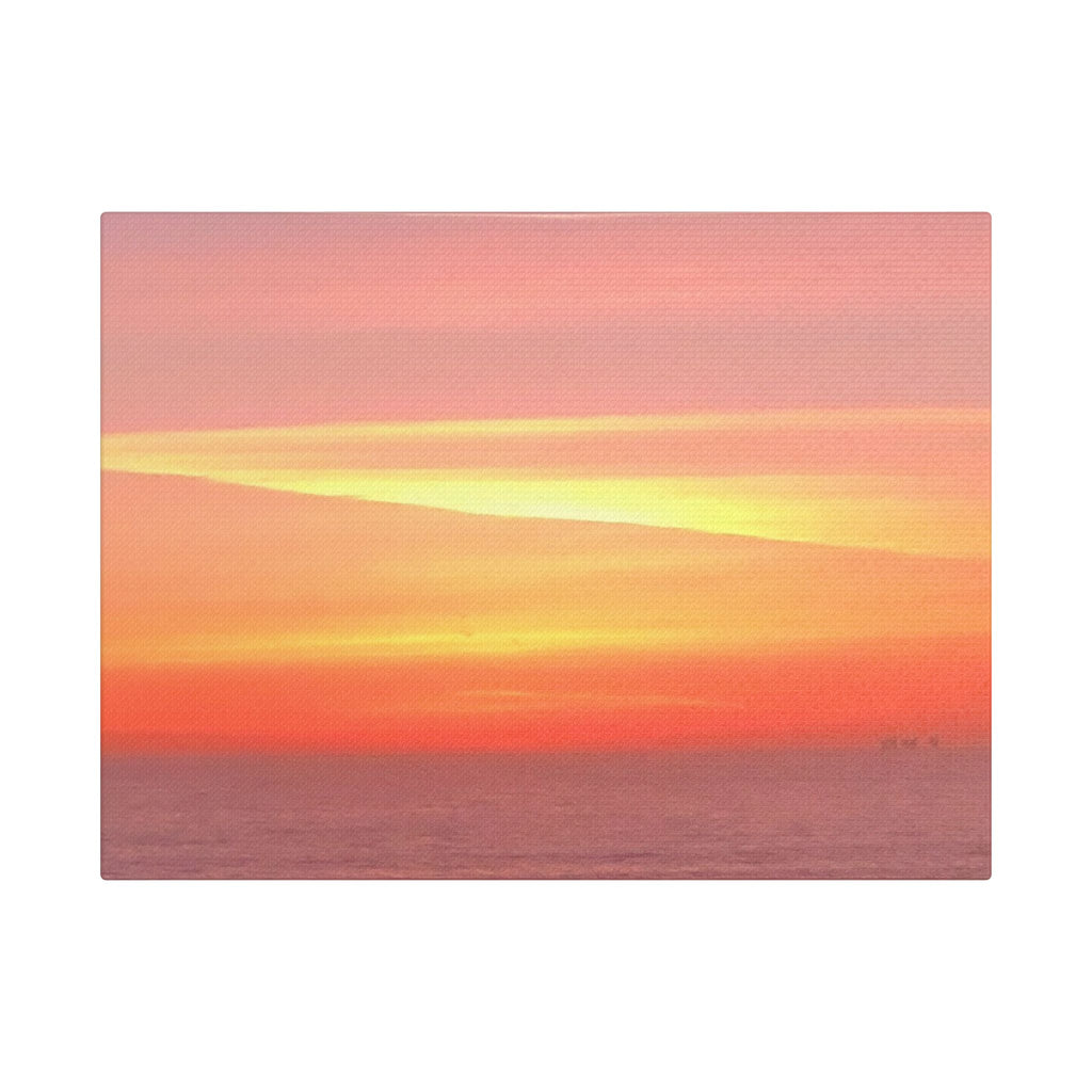 Ventura Sunset Satin Canvas — Stretched Beach Wall Art