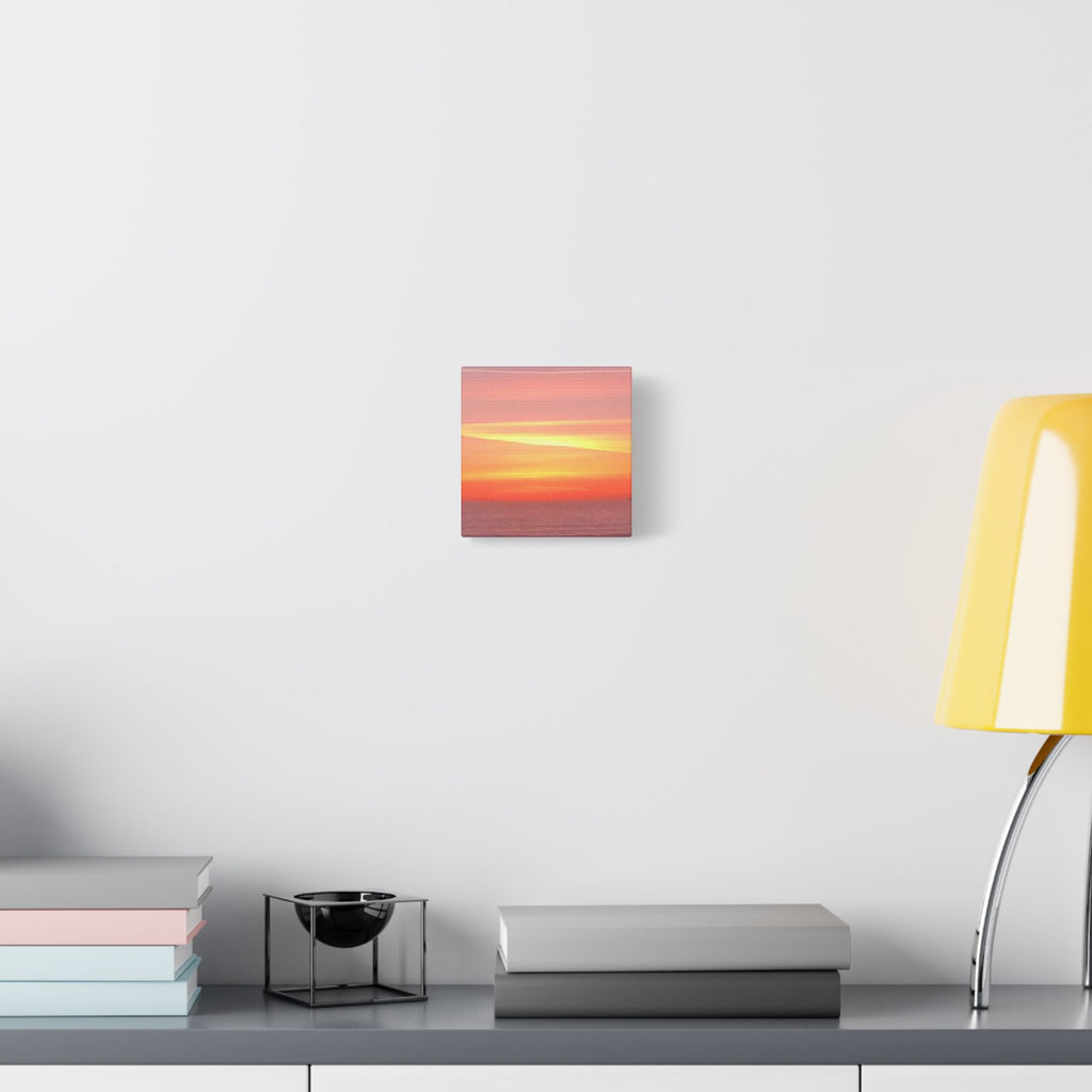Ventura Sunset Satin Canvas — Stretched Beach Wall Art