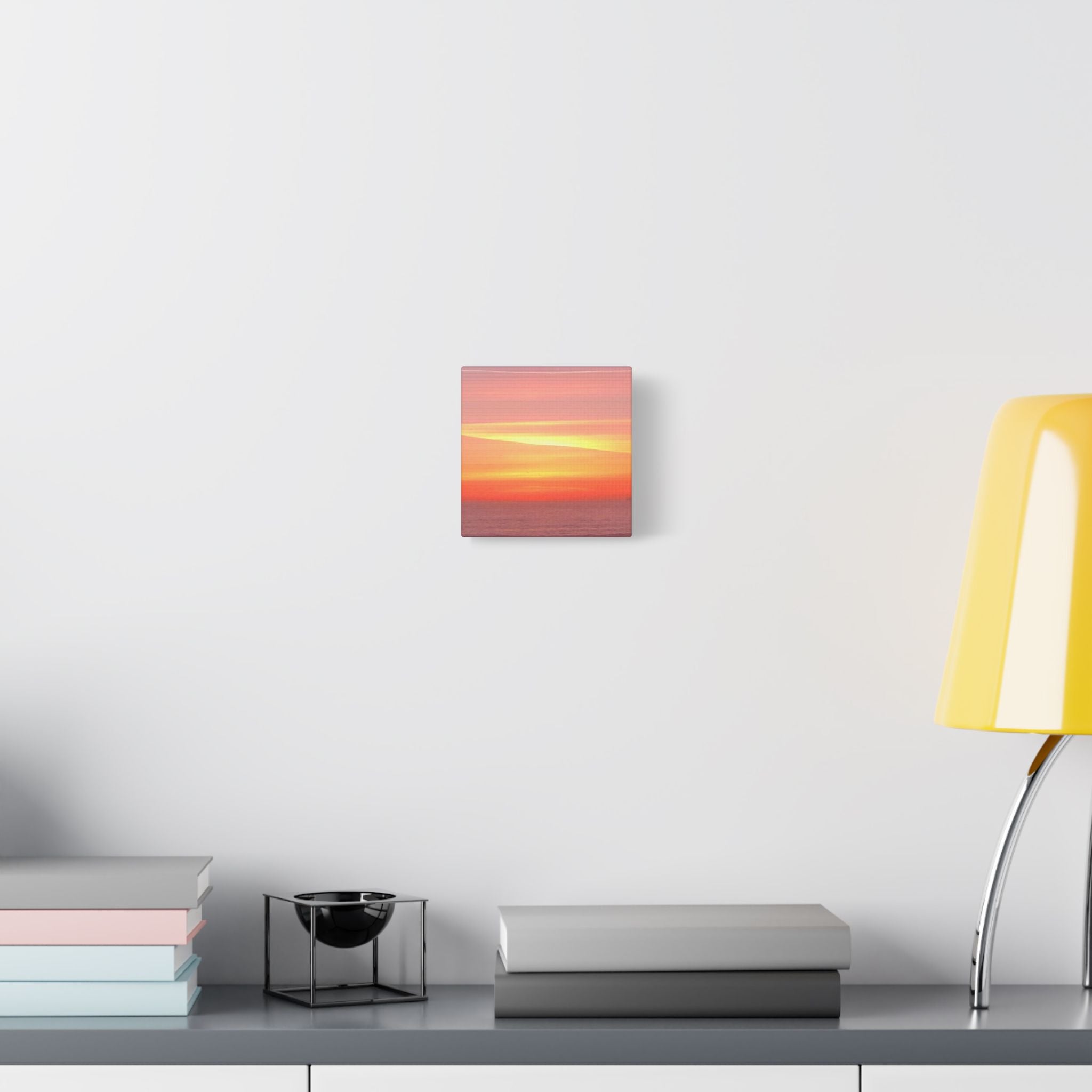 Ventura Sunset Satin Canvas — Stretched Beach Wall Art