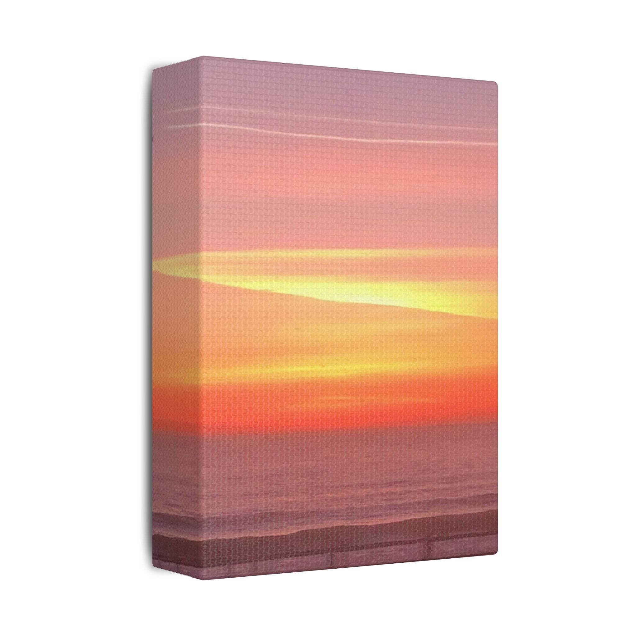 Ventura Sunset Satin Canvas — Stretched Beach Wall Art