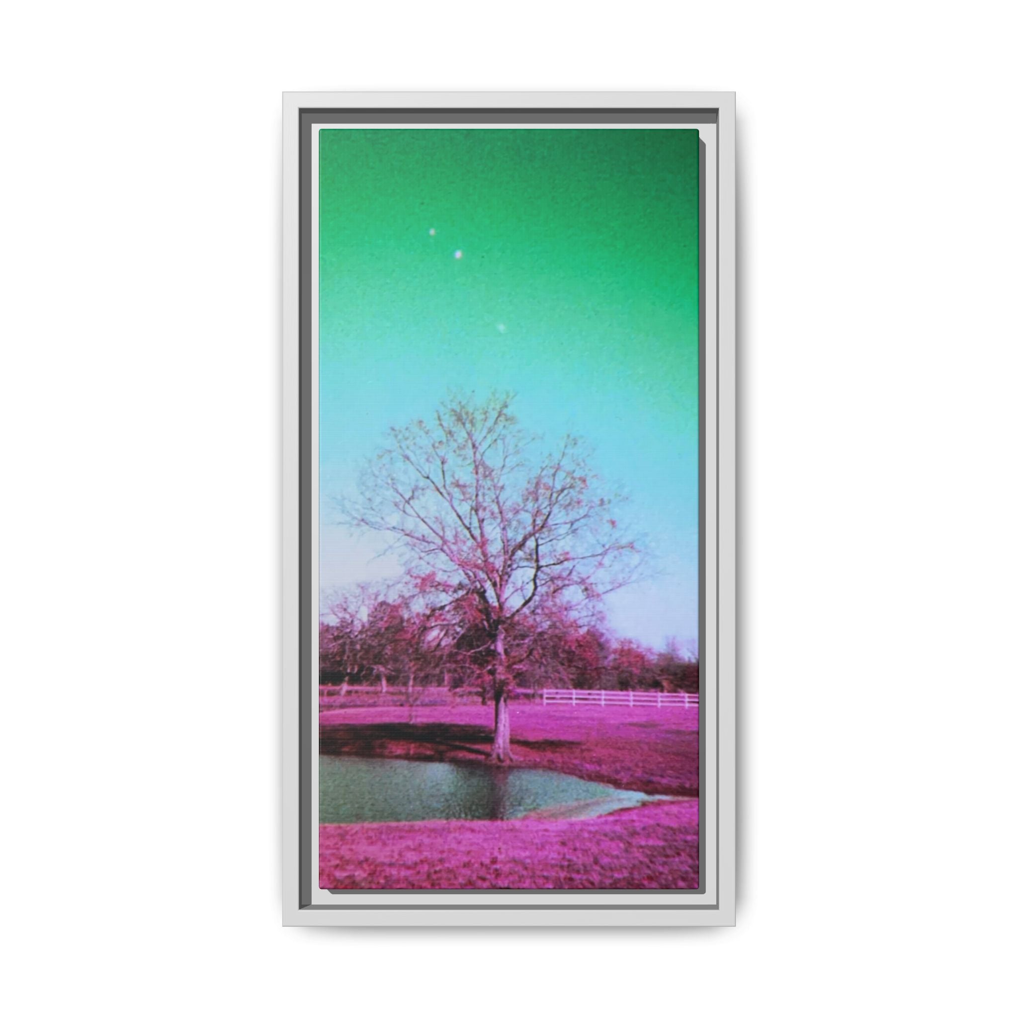 Pastel Paris, Tx Landscape Matte Canvas (Framed)
