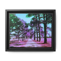 Framed Matte Canvas Print — Paris,Texas Lomochrome Purple Landscape