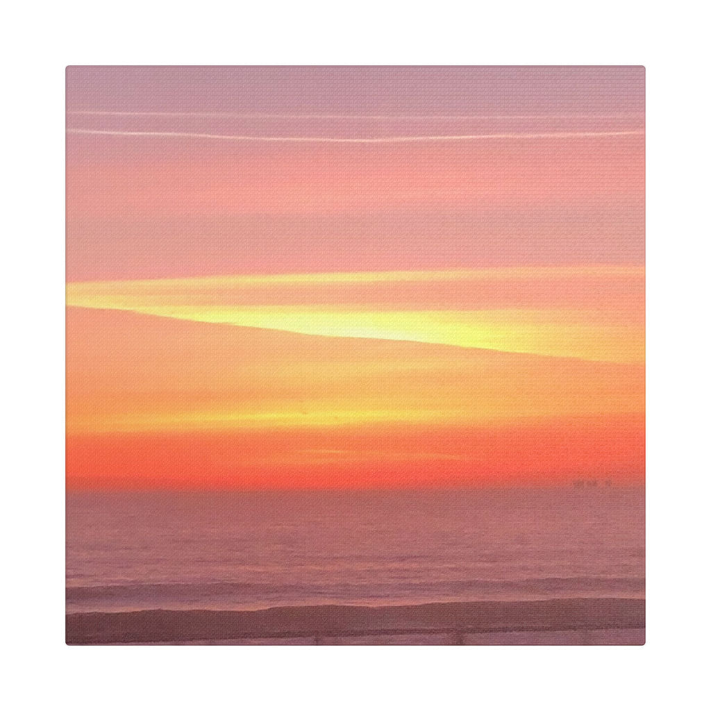 Ventura Sunset Satin Canvas — Stretched Beach Wall Art
